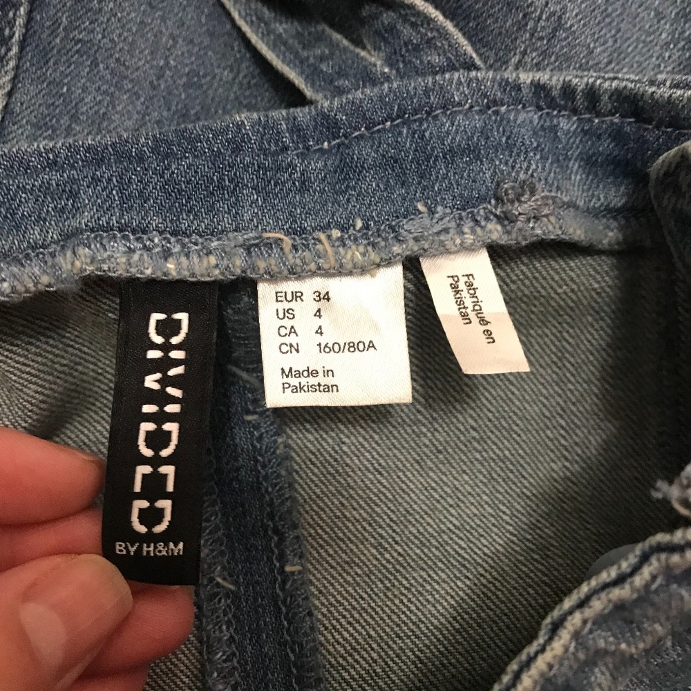 H&M DENIM DRESS SIZE4 - Picture 6 of 7